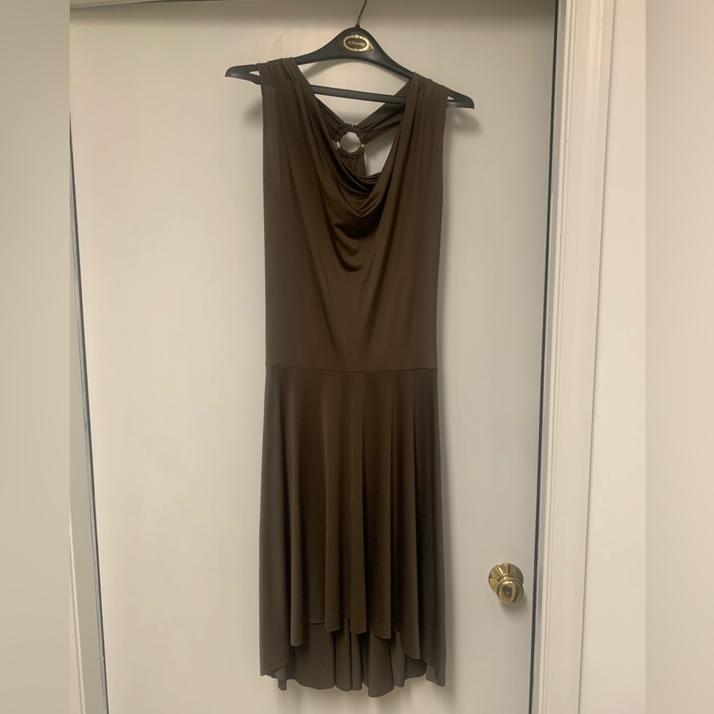 Copper cocktail dress